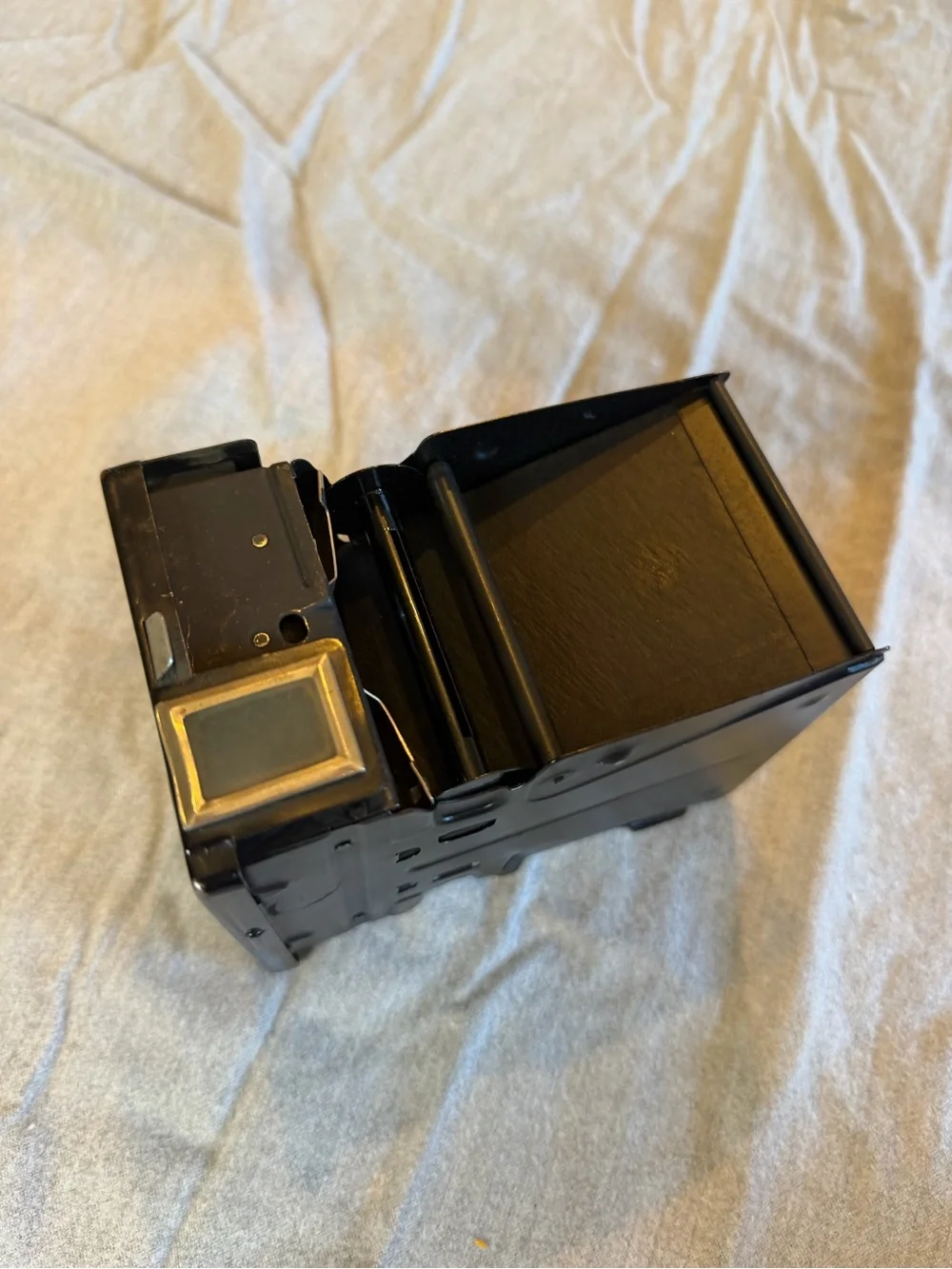 Vintage Box Brownie Jr Six-20 Box Camera - Black and Silver